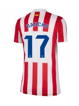 Atletico Madrid David Hancko #17 Zenski Domaci Dres 2025-26 Kratak Rukavima Atletico Madrid David Hancko #17 Zenski Domaci Dres 2025-26 Kratak Rukavima
